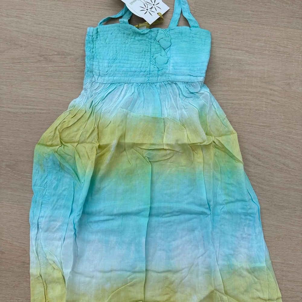 Tiare Hawaii Kids Dress - Blue and Yellow